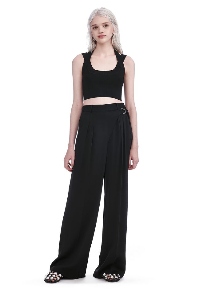 Alexander Wang ‎DOUBLE STRAP CROP TOP ‎ ‎TOP‎ | Official Site