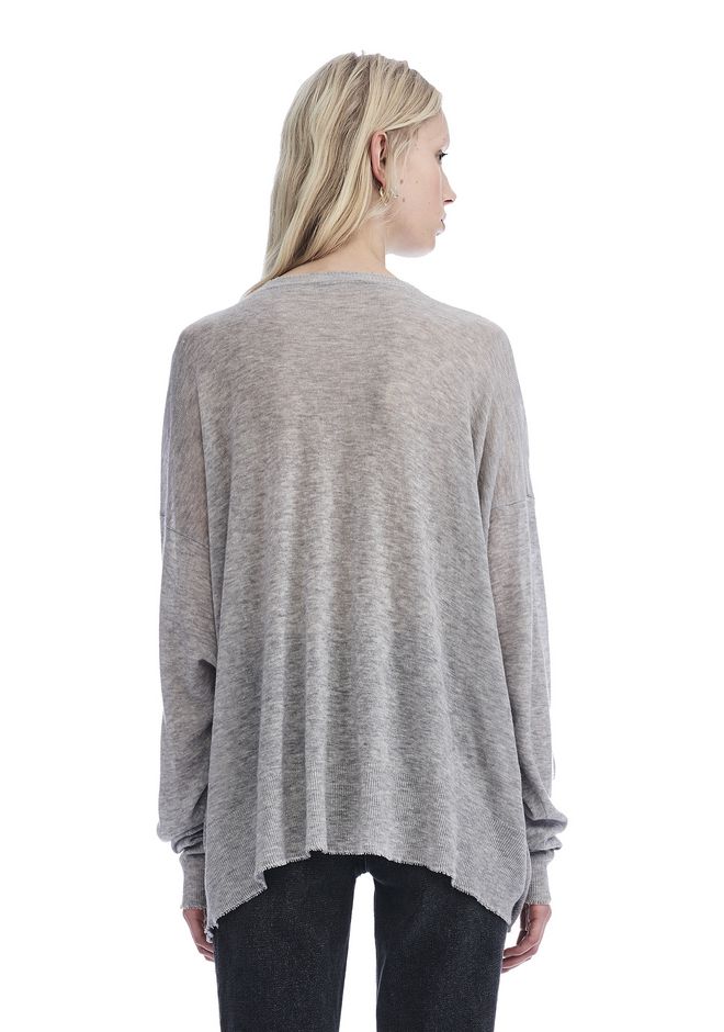 Alexander Wang ‎GAUZE KNIT OVERSIZED PULLOVER ‎ ‎TOP‎ Official Site