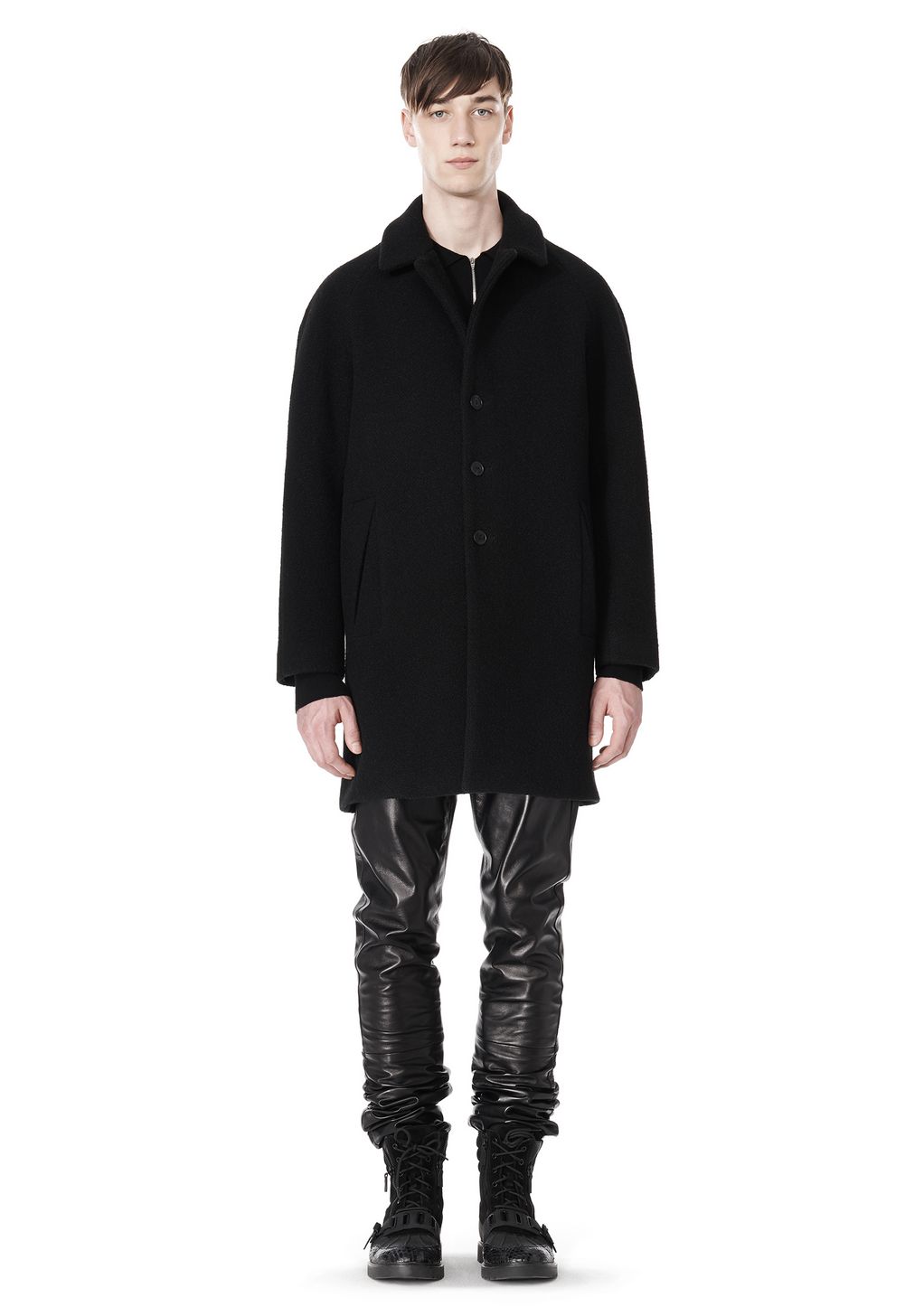 Alexander Wang ‎RAGLAN SLEEVE CARCOAT ‎ ‎JACKETS AND OUTERWEAR ...