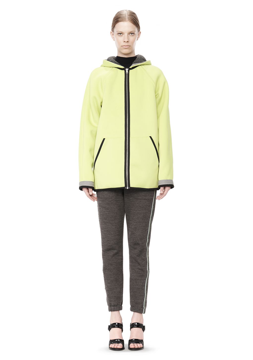 Alexander Wang ‎BONDED FLEECE REVERSIBLE HOODED JACKET ‎ ‎Jacket ...