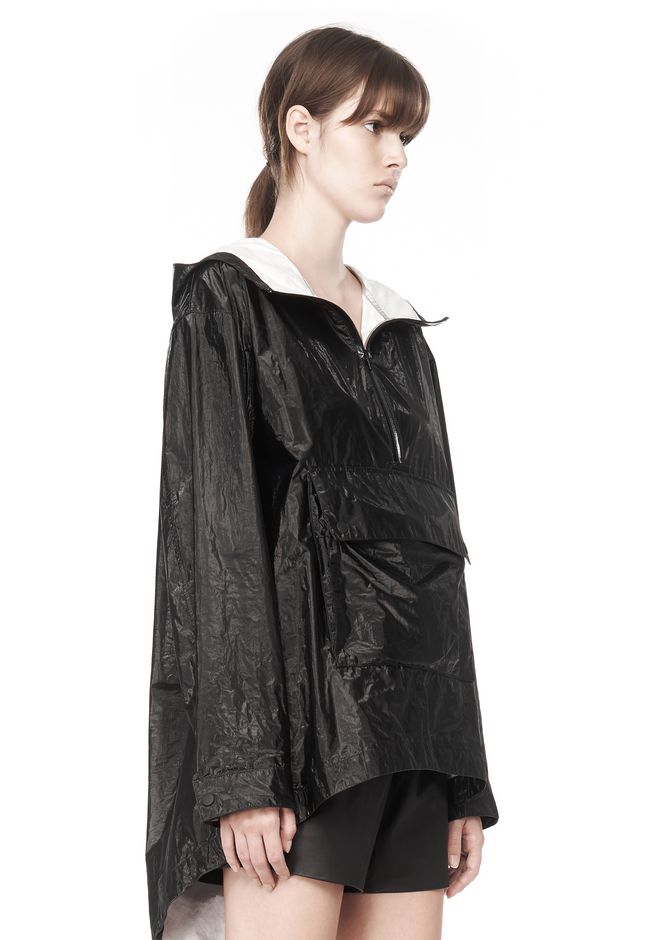 Alexander Wang ‎LAMINATED HOODED ANORAK ‎ ‎JACKETS AND OUTERWEAR ...
