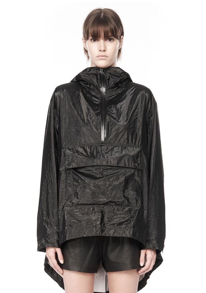 Alexander Wang ‎LAMINATED HOODED ANORAK ‎ ‎JACKETS AND OUTERWEAR ...