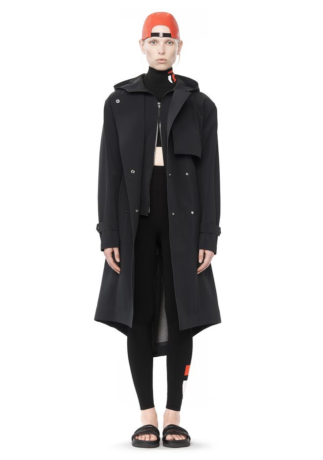 Alexander Wang ‎WATER REPELLANT HOODED TRENCH COAT ‎ ‎JACKETS AND ...