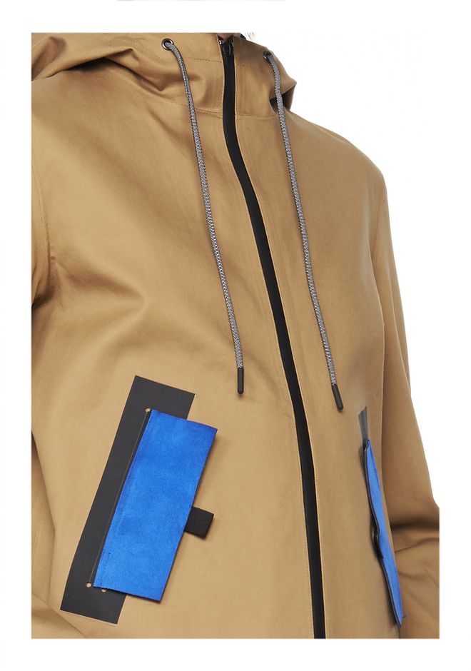 Alexander Wang ‎WATER REPELLENT HOODED JACKET ‎ ‎JACKETS AND OUTERWEAR