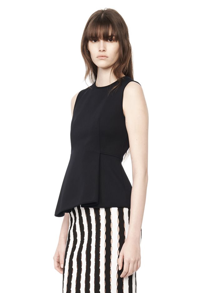 asymmetric sleeveless top