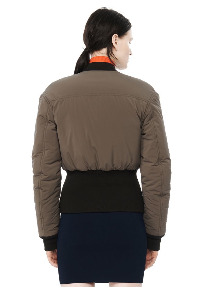Alexander Wang ‎CROPPED PUFFER BOMBER ‎ ‎JACKETS AND OUTERWEAR