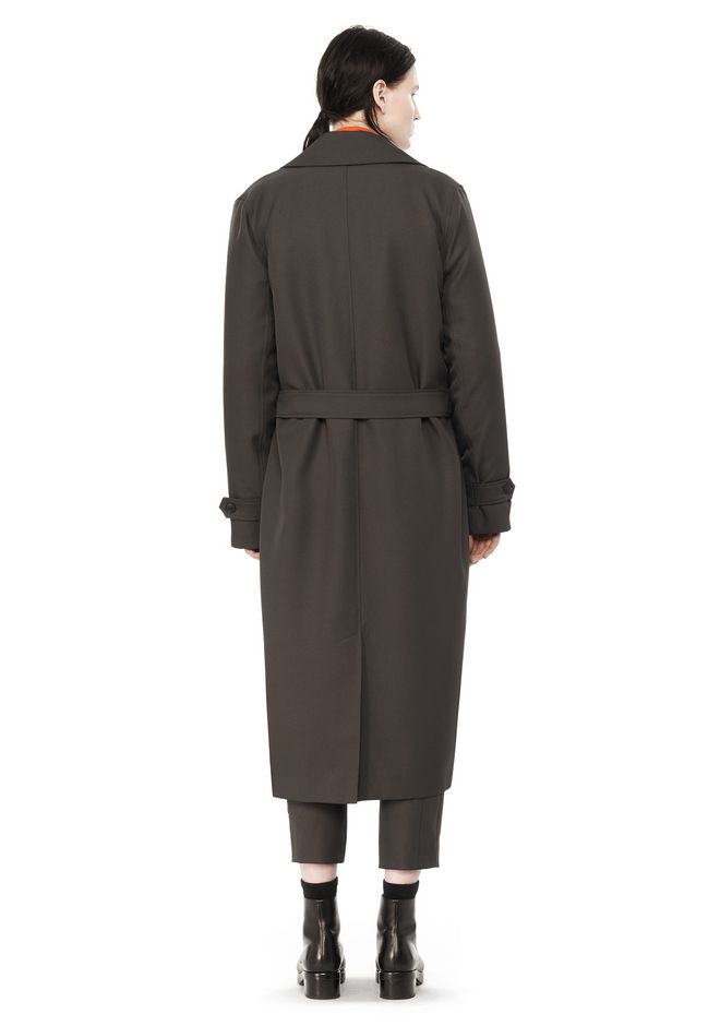 Alexander Wang ‎TWILL TRENCH COAT ‎ ‎JACKETS AND OUTERWEAR ‎ | Official ...