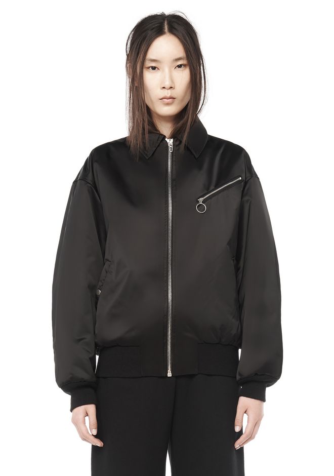 Alexander Wang ‎COLLARED NYLON BOMBER ‎ ‎JACKETS AND OUTERWEAR ...
