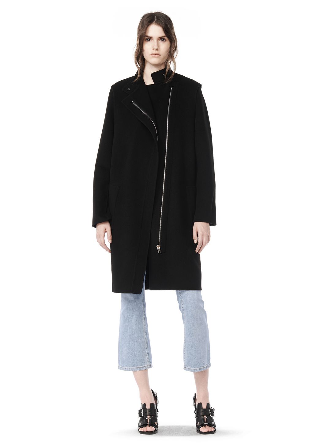 Alexander Wang ‎2 IN 1 ZIP FRONT COAT ‎ ‎JACKETS AND OUTERWEAR ...