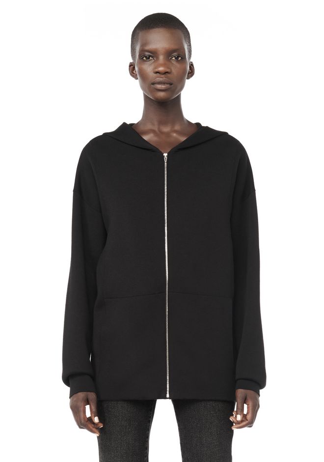 Alexander Wang ‎ZIP HOODIE WITH SEAMLESS POCKET ‎ ‎JACKETS AND ...