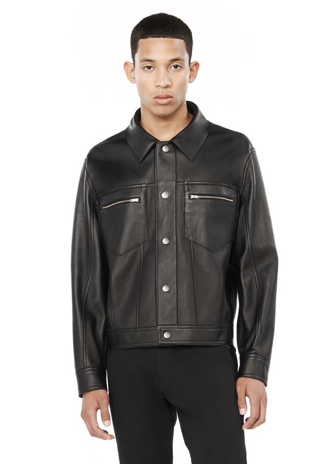 Alexander Wang ‎REVERSIBLE LEATHER JACKET ‎ ‎JACKETS AND OUTERWEAR ...