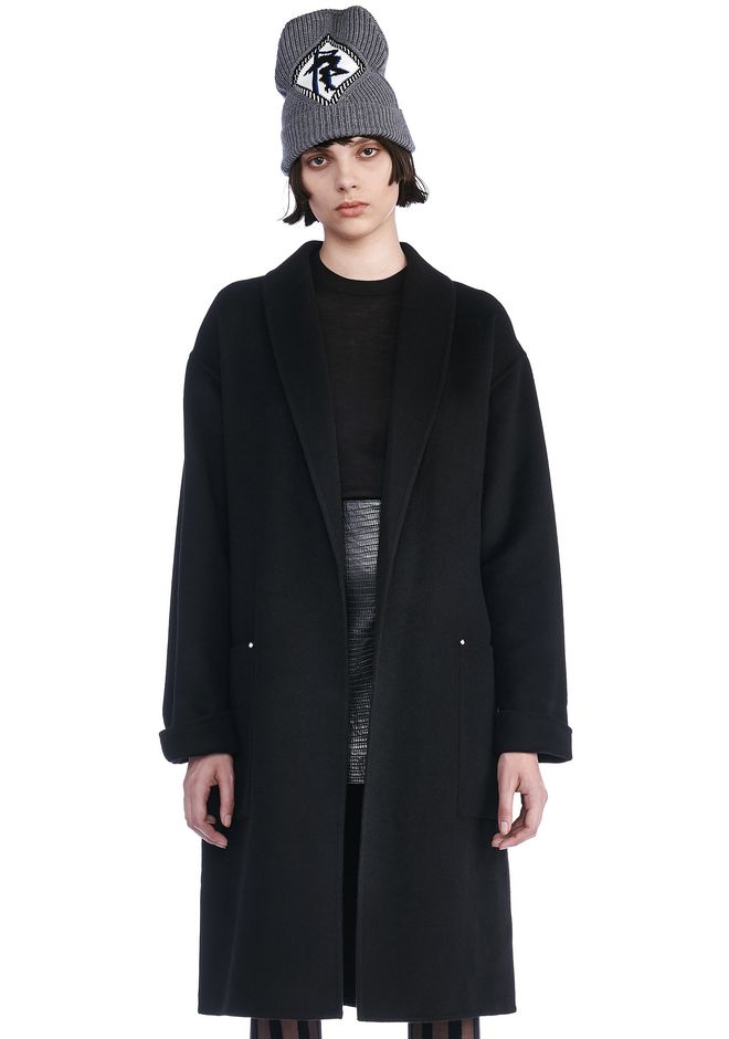 Alexander Wang ‎BELTED ROBE COAT WITH PATCH POCKETS ‎ ‎JACKETS AND ...