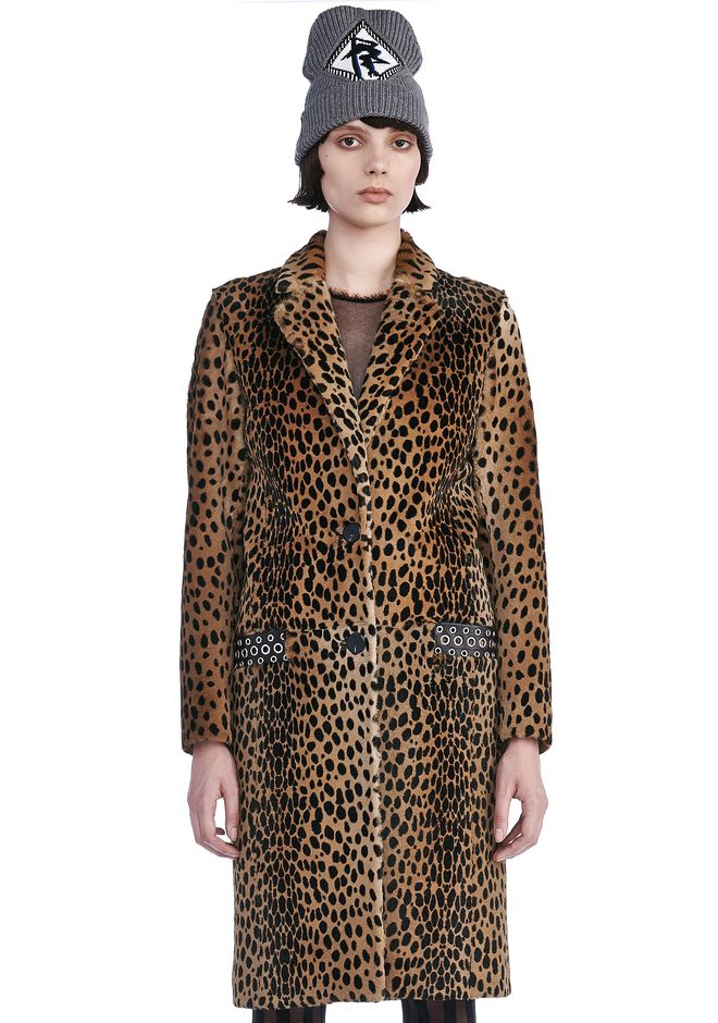 Alexander Wang ‎CHEETAH PRINT COAT ‎ ‎JACKETS AND OUTERWEAR ...