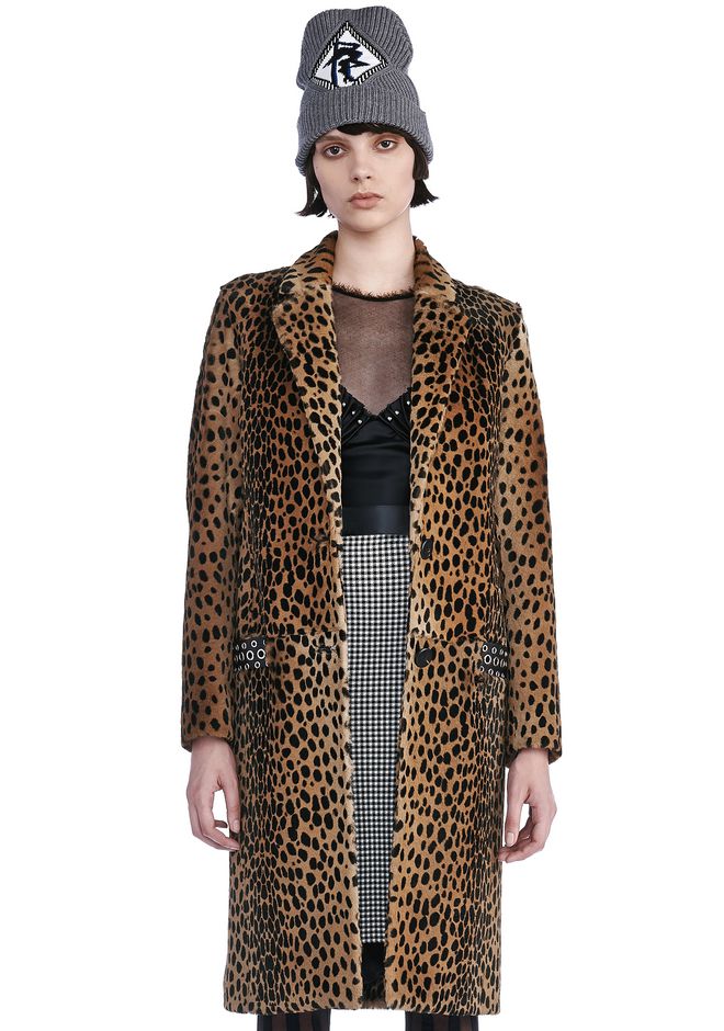 Alexander Wang ‎cheetah Print Coat ‎ ‎jackets And Outerwear