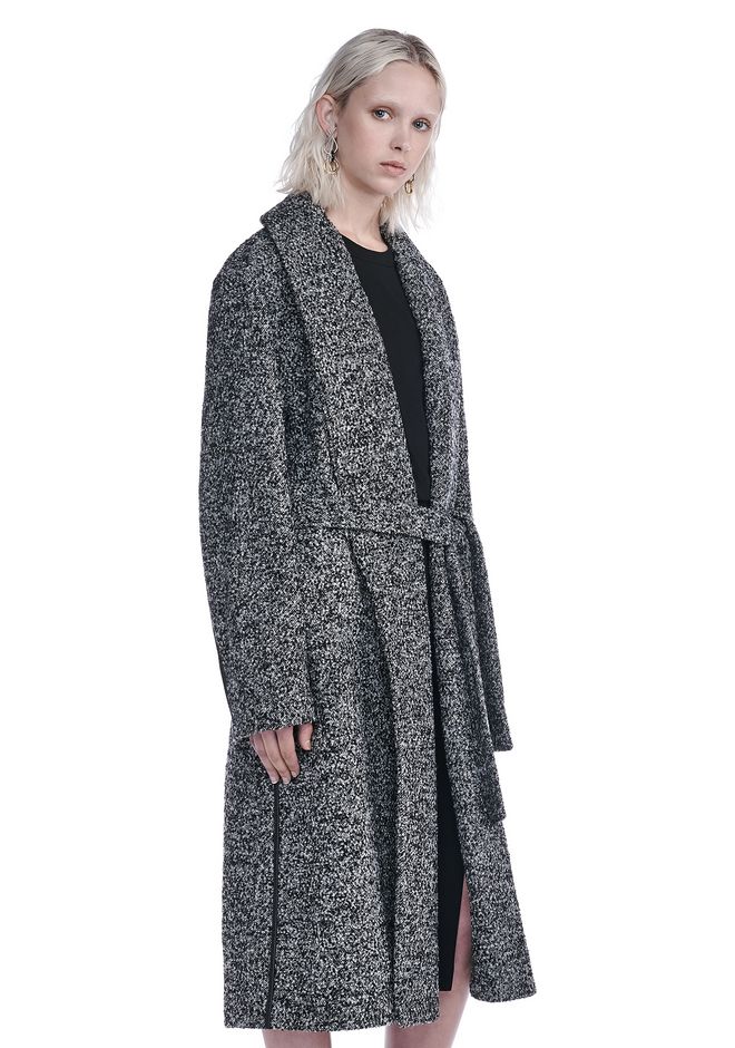 Alexander Wang ‎SHAWL COLLARED BELTED COAT ‎ ‎JACKETS AND OUTERWEAR ...