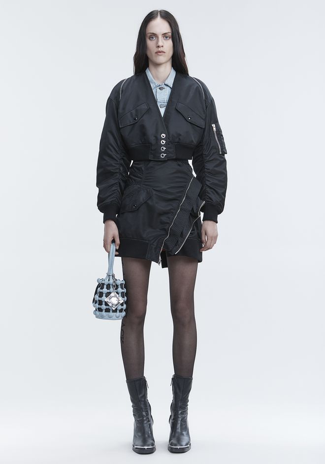 Alexander Wang ‎V NECK BOMBER ‎ ‎JACKETS AND OUTERWEAR ‎ | Official Site