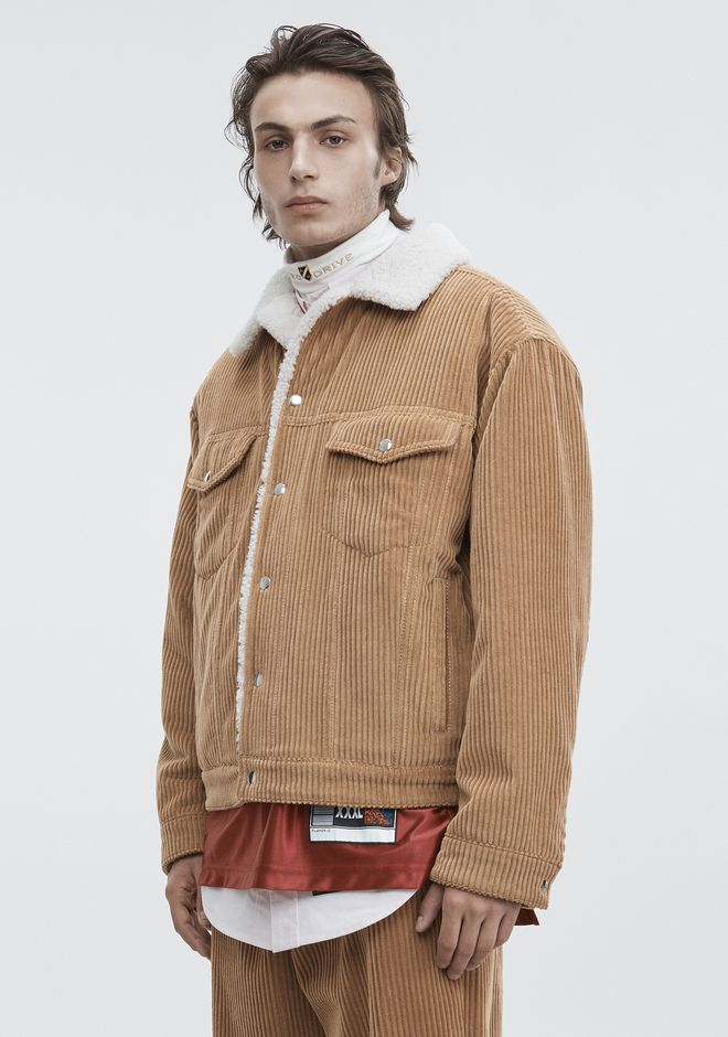 Alexander Wang ‎CORDUROY SHEARLING JACKET ‎ ‎JACKETS AND OUTERWEAR ...