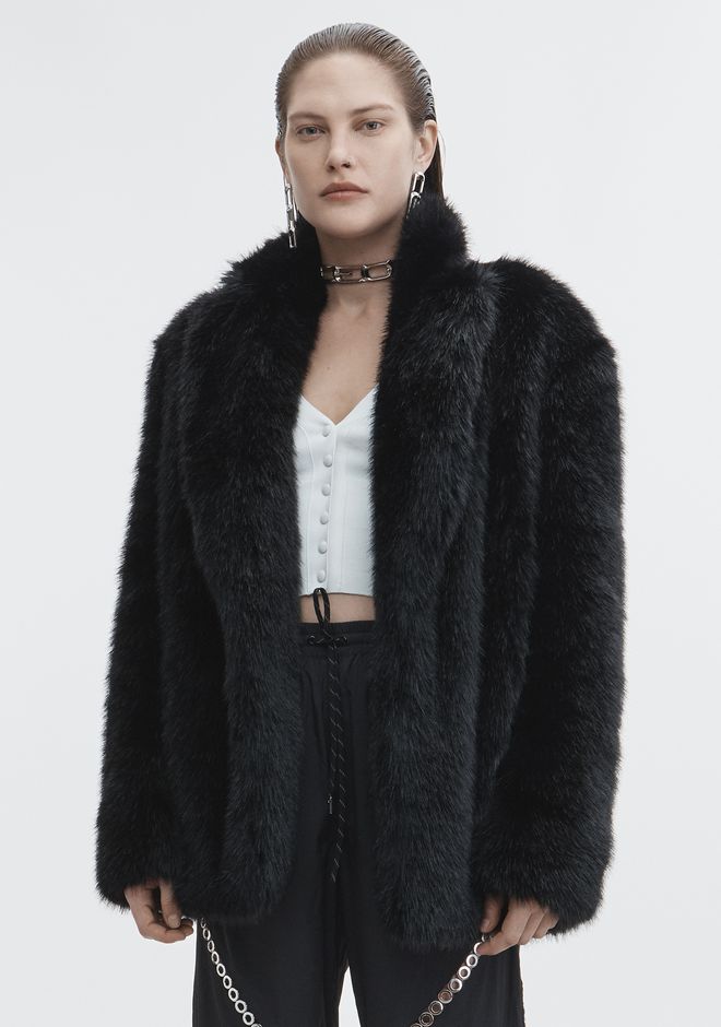 Alexander Wang ‎FAUX FUR JACKET ‎ ‎JACKETS AND OUTERWEAR ‎ | Official Site