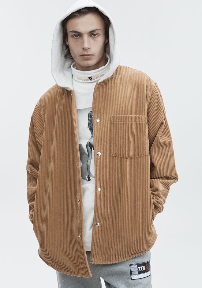 Alexander Wang ‎CORDUROY HOODIE ‎ ‎JACKETS AND OUTERWEAR ‎ |Official Site