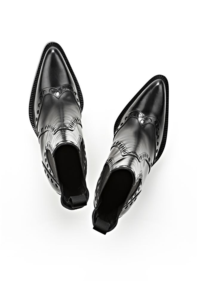 high heel wedge boots