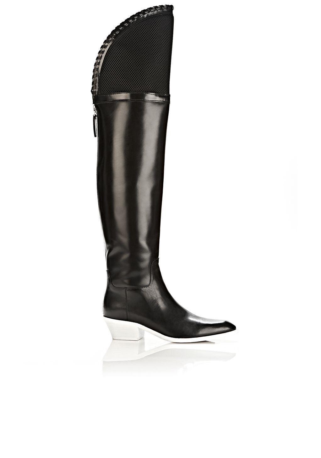 alexander wang lane square toe boot