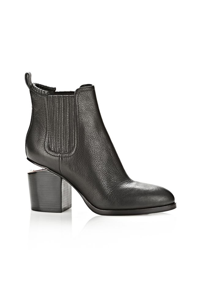 Alexander Wang ‎GABRIELLA BOOTIE WITH ROSE GOLD ‎ ‎BOOTS‎ | Official Site