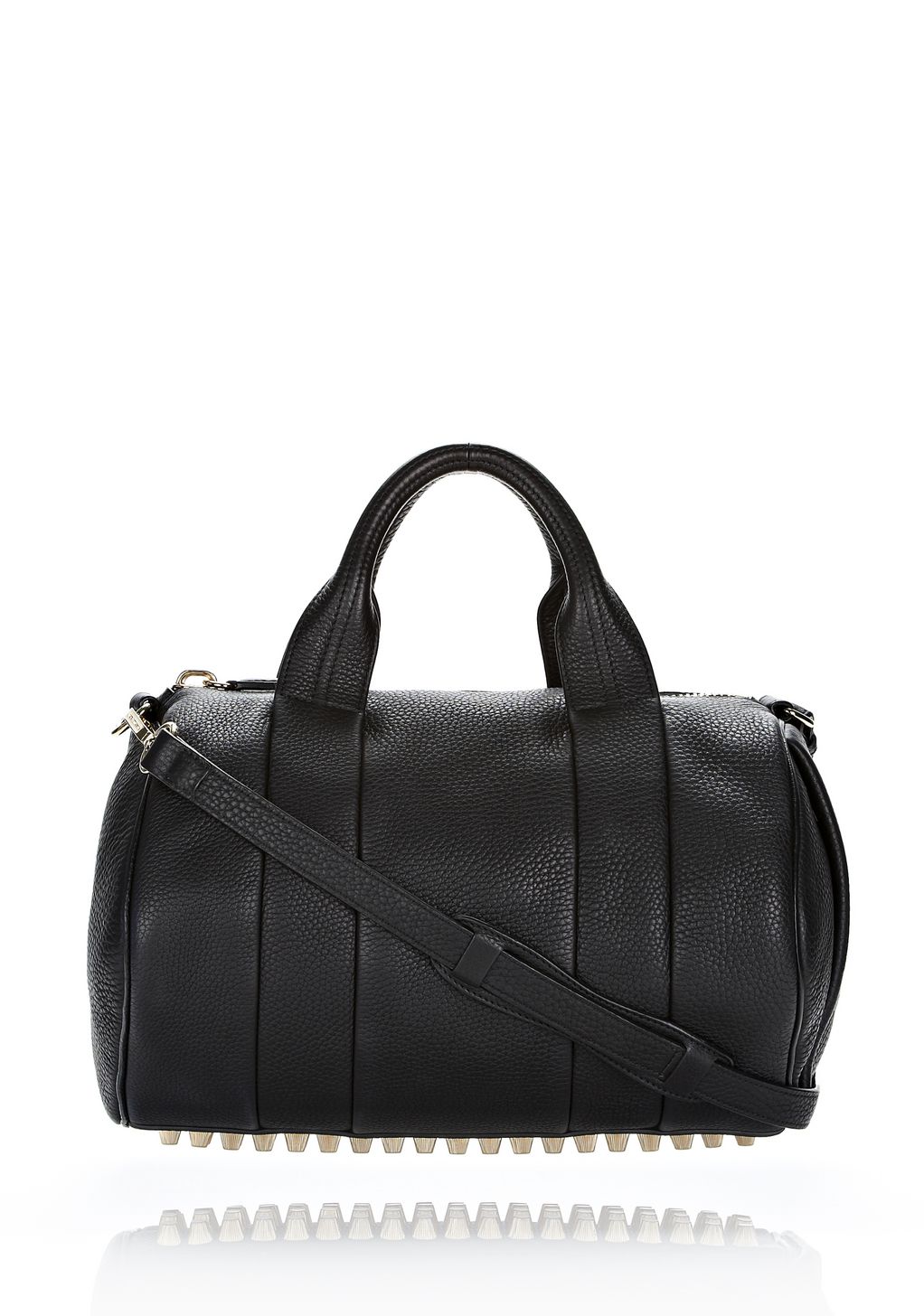 Alexander Wang ‎ROCCO IN SOFT BLACK WITH PALE GOLD ‎ ‎Shoulder Bag ...