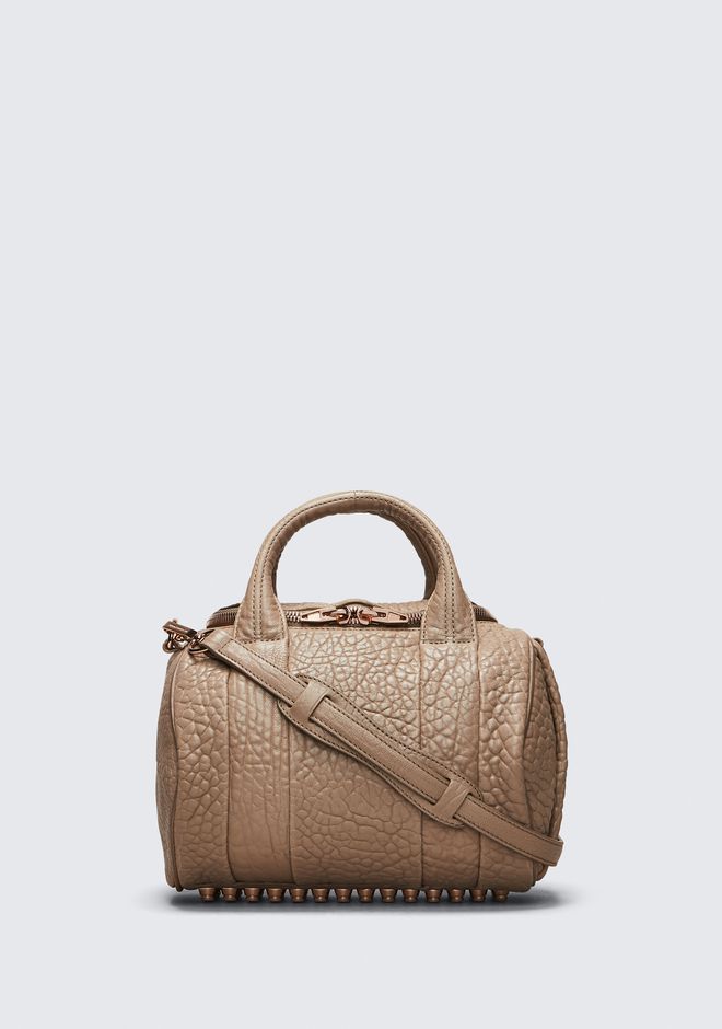 rose gold alexander wang bag