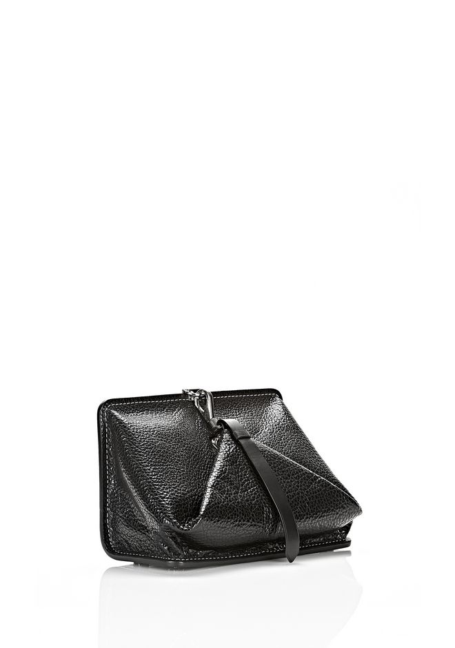 alexander wang black clutch