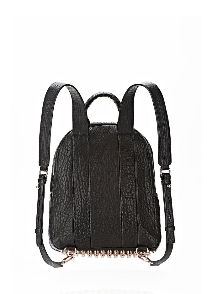 Alexander Wang ‎DUMBO BACKPACK IN BLACK WITH ROSE GOLD ‎ ‎BACKPACK