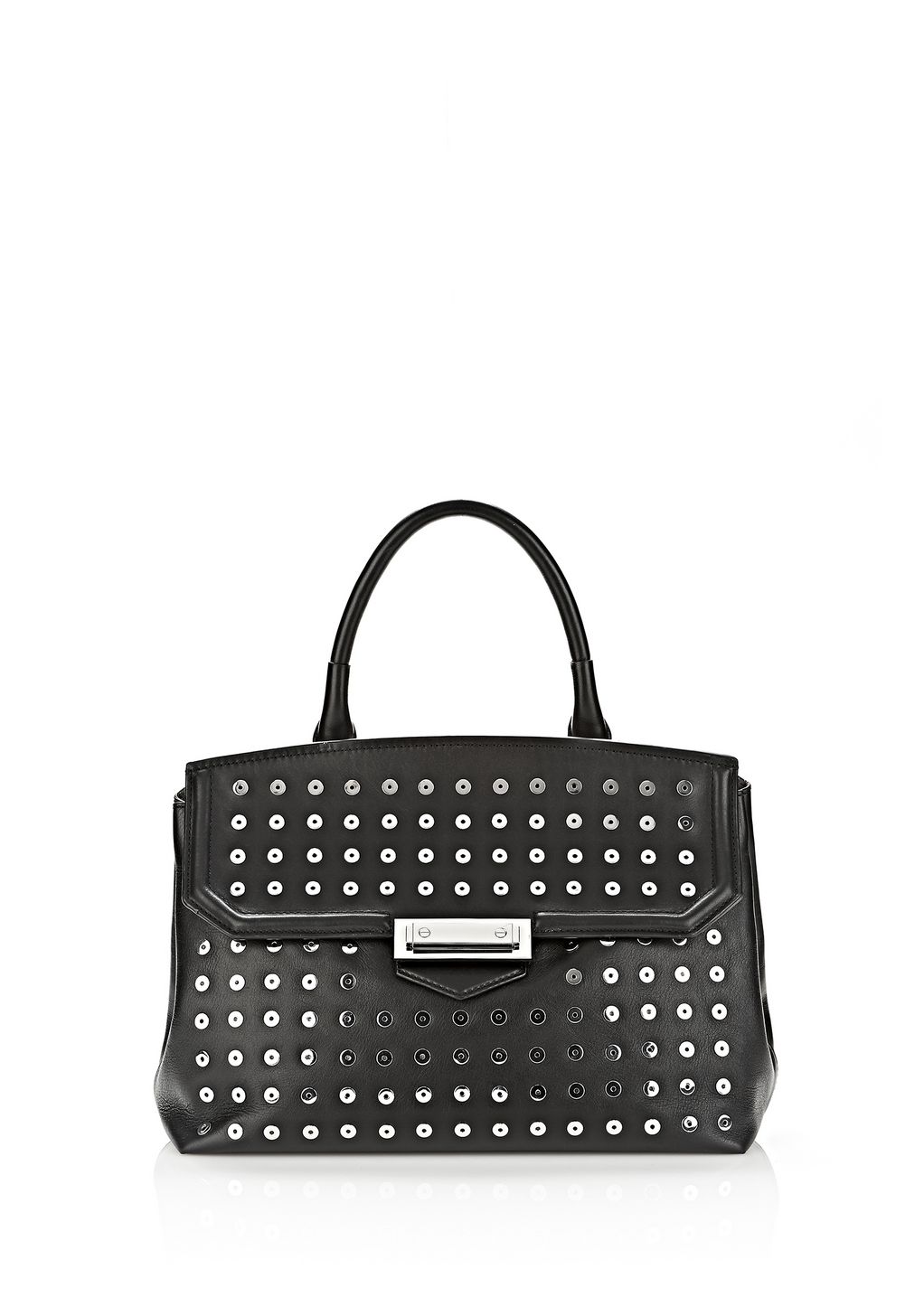 Alexander Wang ‎LARGE MARION SLING IN BLACK WITH EYELETS AND RHODIUM ...