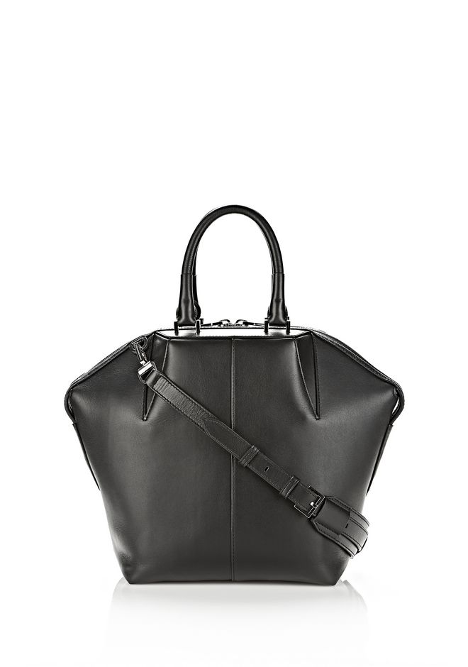 Alexander Wang ‎SMALL EMILE TOTE IN BLACK WITH RHODIUM ‎ ‎TOTE/DEL ...