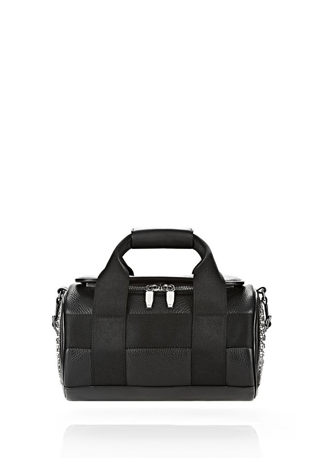Alexander Runway Studded Small Duffel Bag In Black With Alexander Runway Studded Small Duffel Bag In Black With Rhodium Shoulder 12 N F