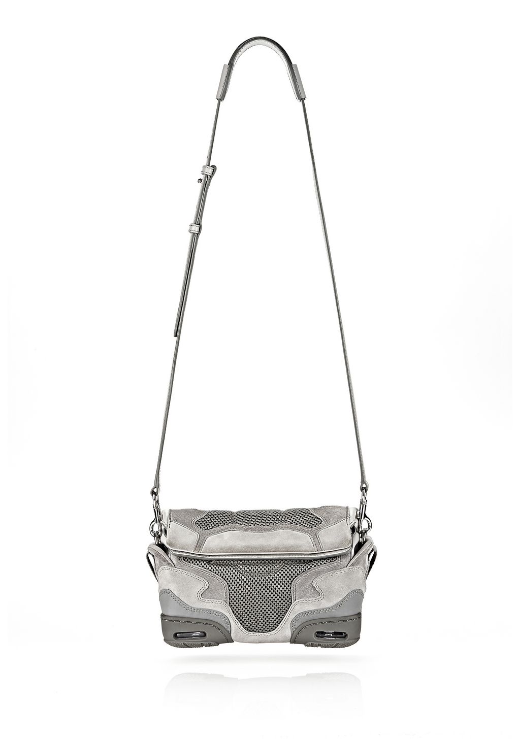 Alexander Wang ‎SMALL SNEAKER SLING IN LIGHT CONCRETE WITH MESH AND ...