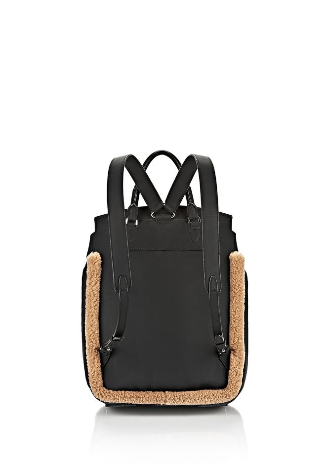 Alexander Wang ‎PRISMA BACKPACK IN RUBBERIZED BLACK WITH RHODIUM ...