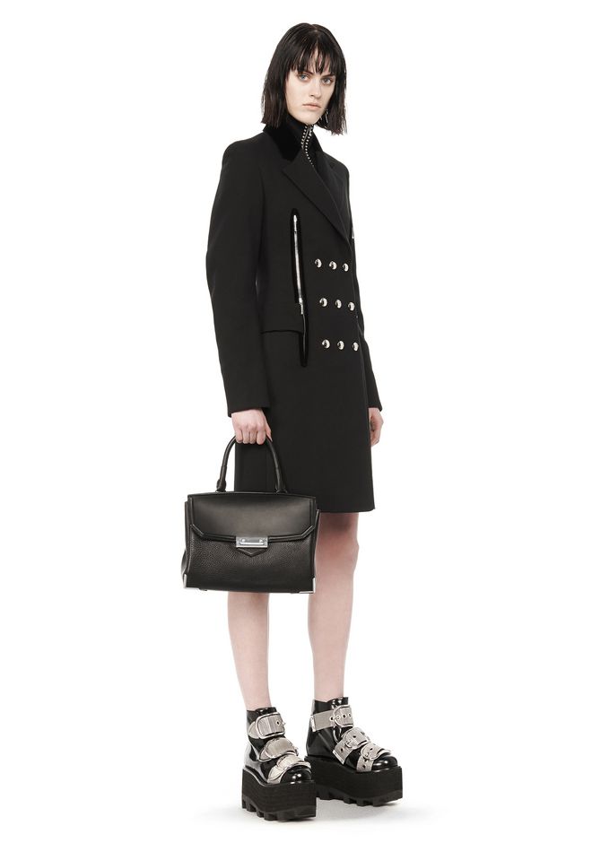 Alexander Large Marion In Pebbled Black With Rhodium Alexander Large Marion In Pebbled Black With Rhodium Shoulder Bag 12 N R