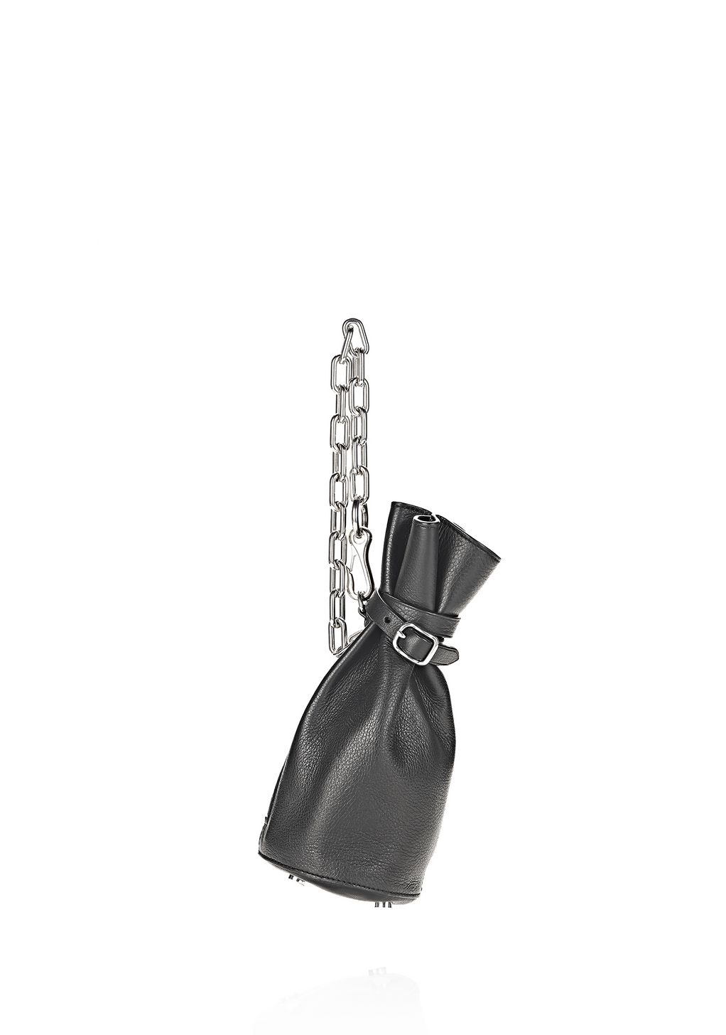 Alexander Wang ‎ATTICA CHAIN POUCH IN BLACK WITH RHODIUM ‎ ‎CLUTCH