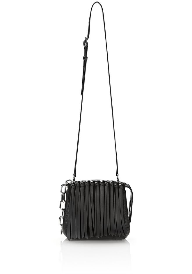 Alexander Attica Flap Marion In Black Fringe With Rhodium Alexander Attica Flap Marion In Black Fringe With Rhodium Shoulder Bag 12 N E