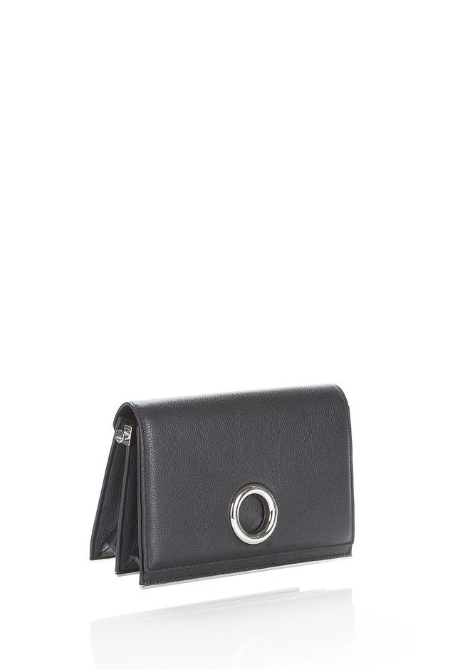 alexander wang black clutch