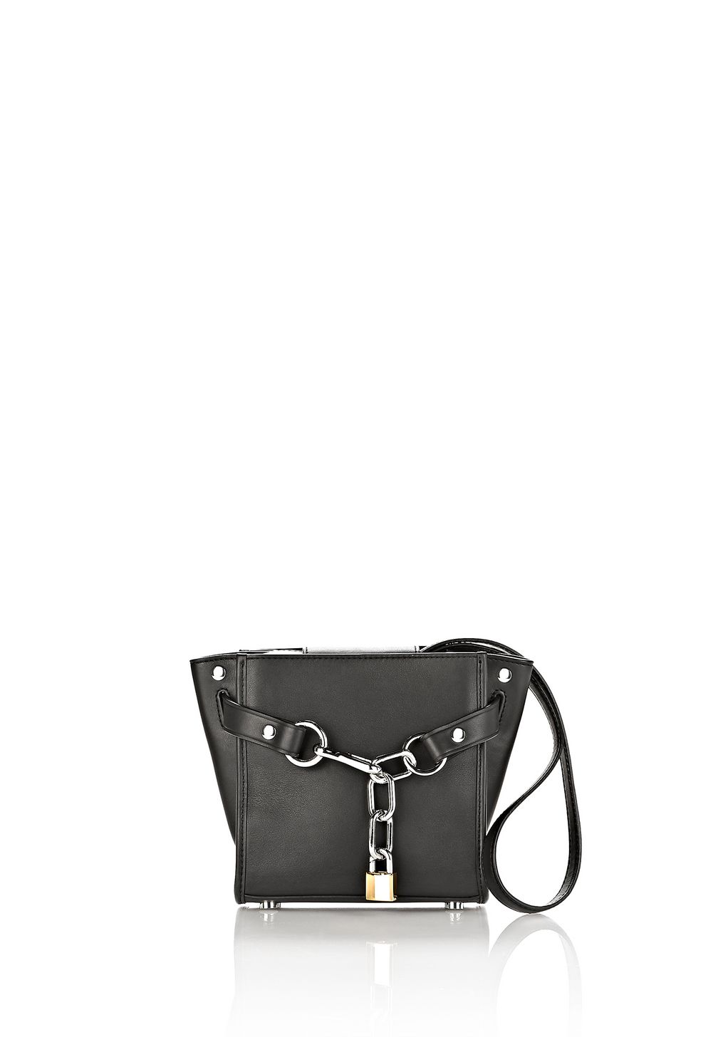 Alexander Wang ‎ATTICA CHAIN MINI SATCHEL IN BLACK WITH RHODIUM ...