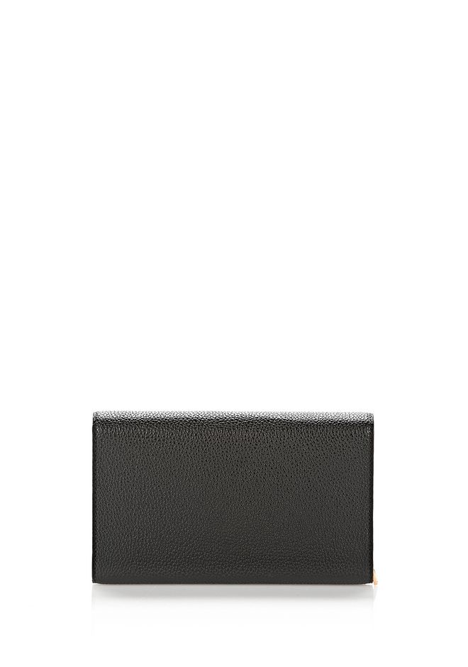 Alexander Wang ‎PRISMA ENVELOPE WALLET IN BLACK WITH ROSE GOLD