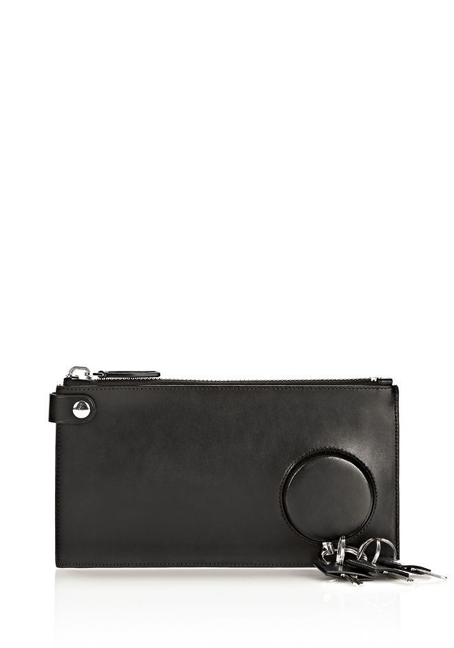 alexander wang black clutch