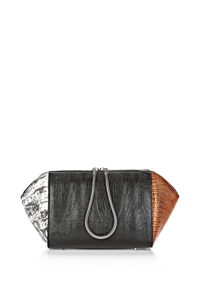 Alexander Large Embossed Chasy Makeup Pouch In Tricolor Alexander Large Embossed Chasy Makeup Pouch In Tricolor Clutch 12 N F