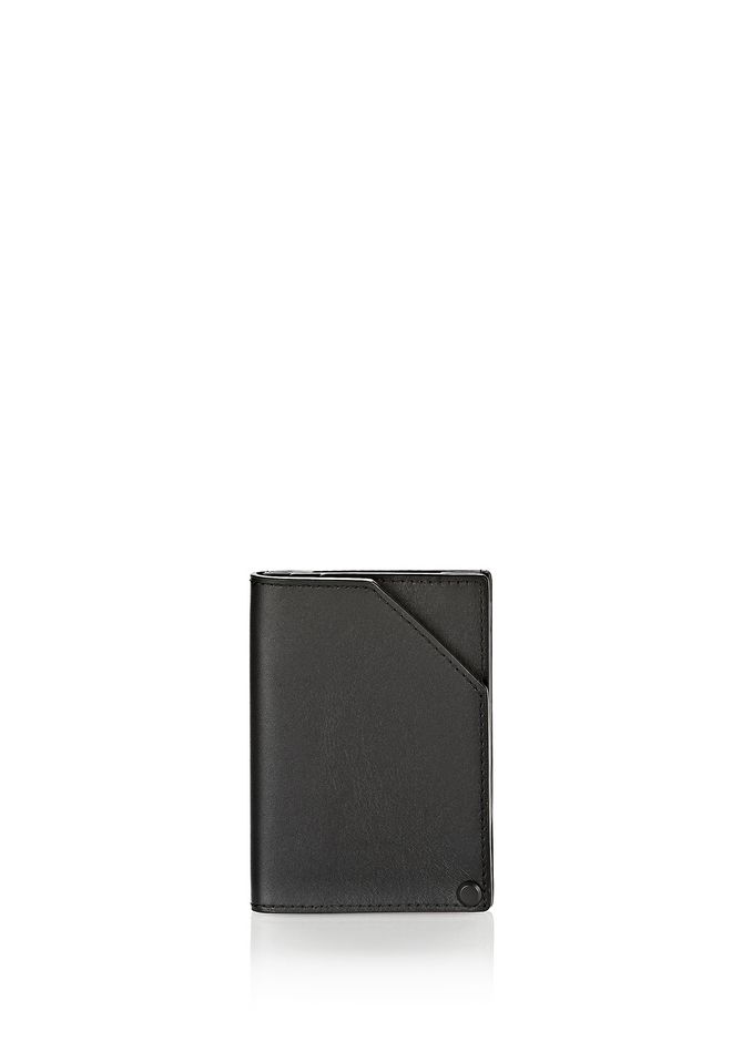 Alexander Wang ‎HINGED WALLET IN SMOOTH BLACK ‎ ‎Wallet‎ Official Site