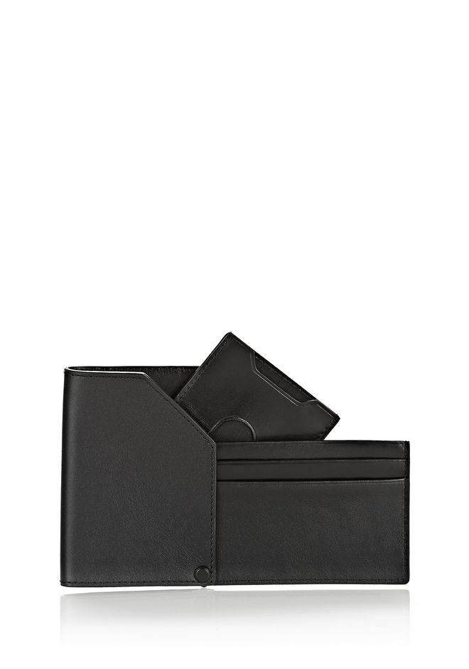 Alexander Wang ‎HINGED WALLET IN SMOOTH BLACK ‎ ‎Wallet‎ Official Site