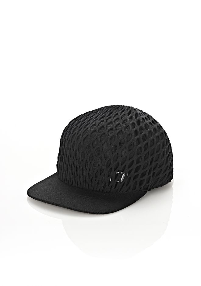 Alexander Wang ‎RUNWAY BASEBALL CAP WITH NET OVERLAY ‎ ‎Scarf & Hat‎ Official Site