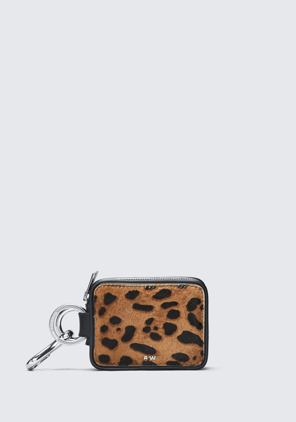 Alexander Wang ‎LEOPARD ZIP KEYCHAIN ‎ ‎SMALL LEATHER GOOD‎ Official Site